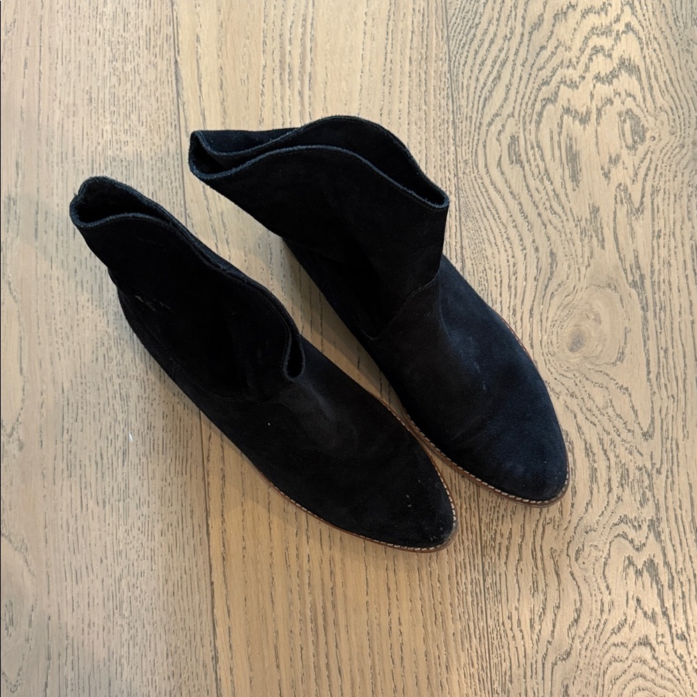 Black Suede Ankle Boots - Vince Brand